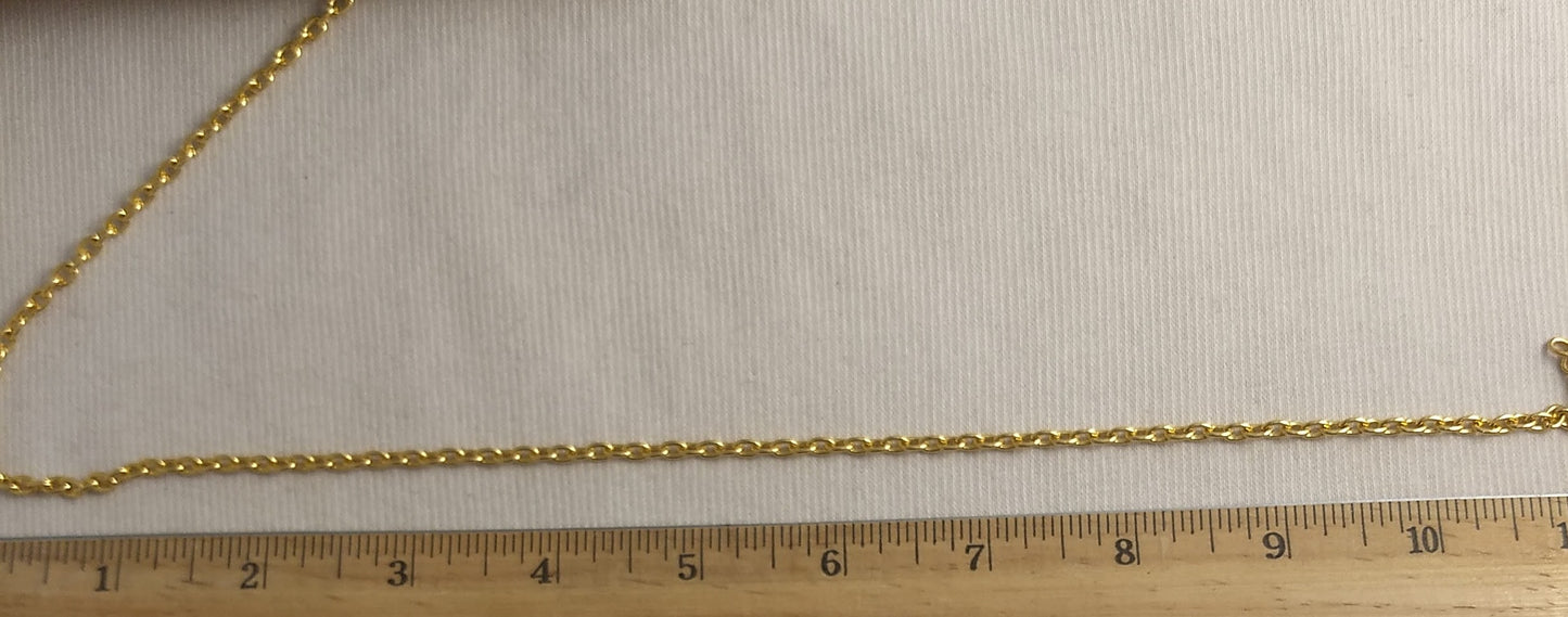 Chain 1211 #Gold #Plated #Links #Aluminum #1yd