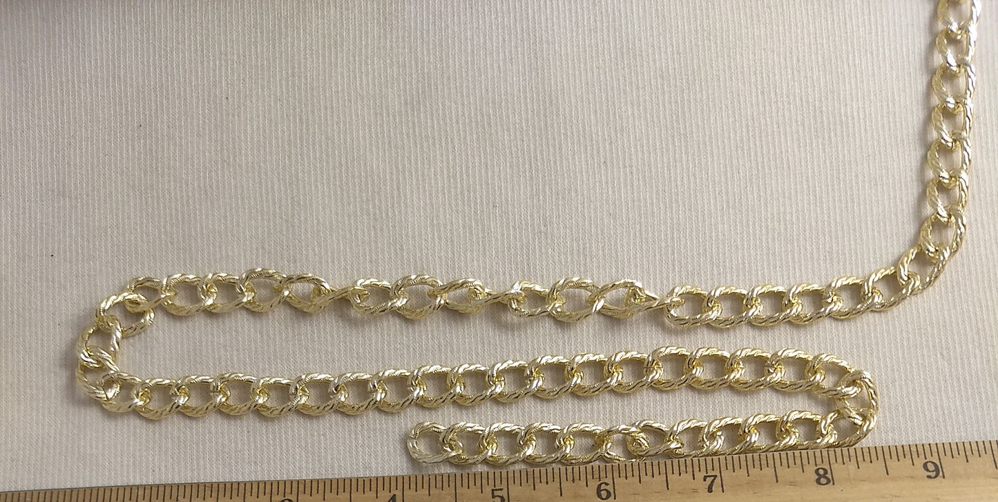 Chain #Honde161024-1 #Gold #Links #Aluminum #1yd