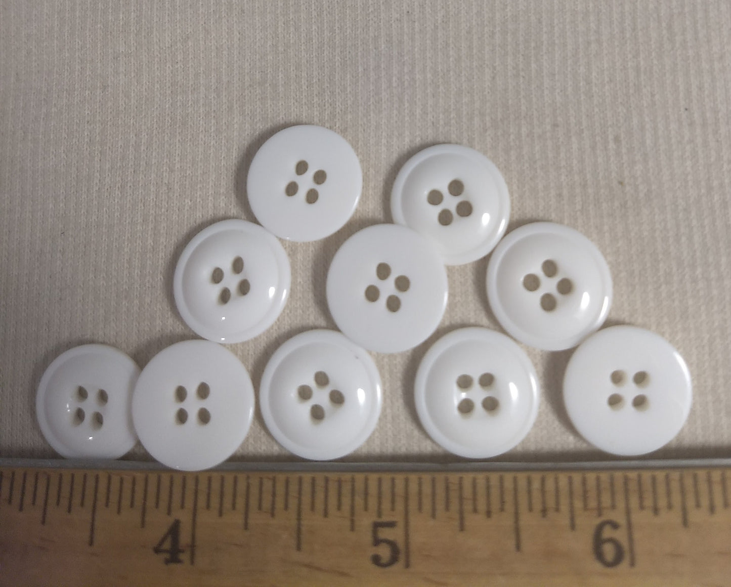 Button #P-Joy #4Hole #Rim #Polyester #10pc