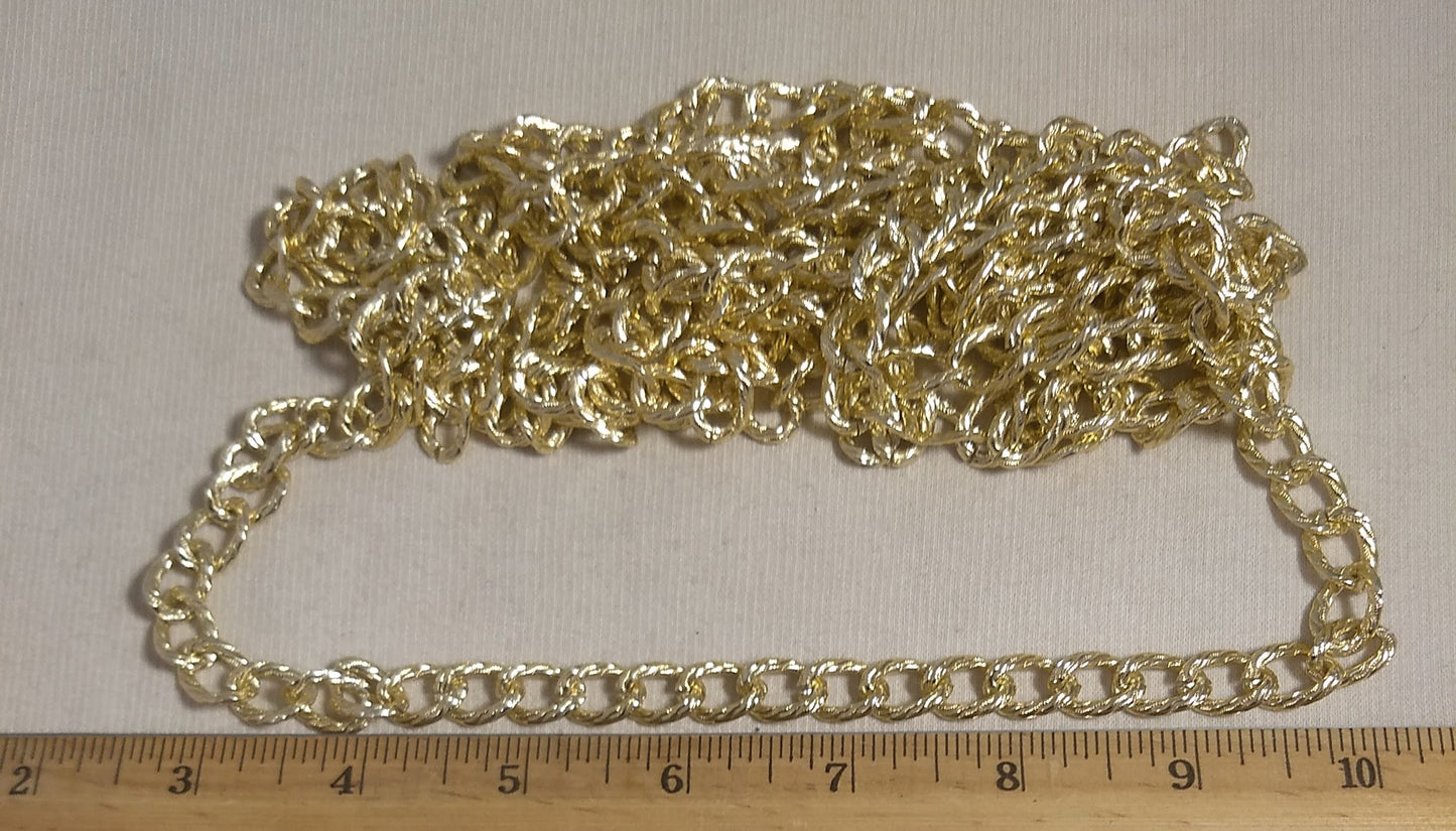 Chain #4027-1 #Gold #Links #Aluminum #1yd