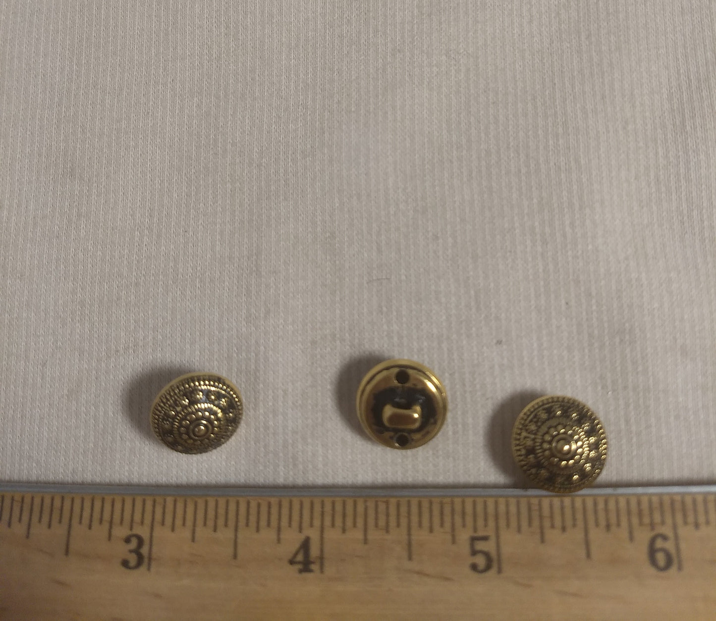 Button #1537 #Antique-Gold #Shank #Abs #10pc