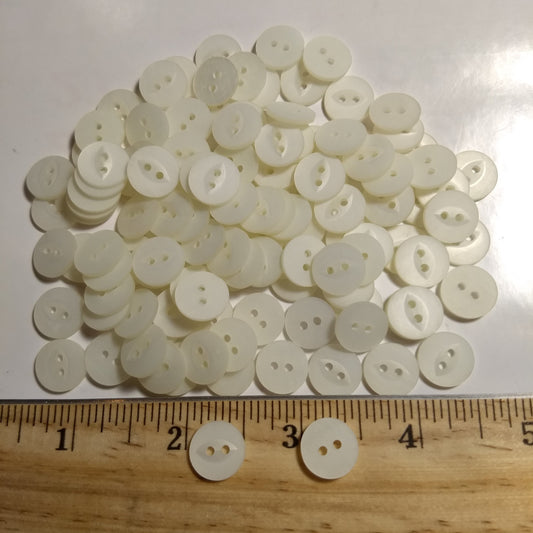Button #Basic #Fisheye #2 Hole #Pearl #Polyester #10pc