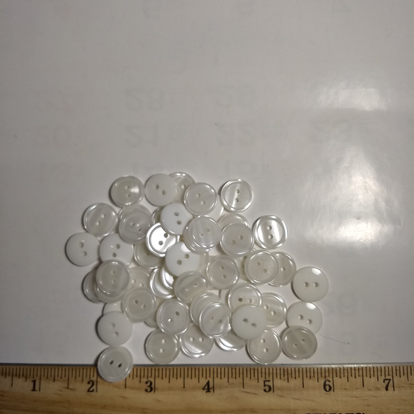 Button #Basic #25000 #2 Hole #Pearl #Rim #Polyester #10pc