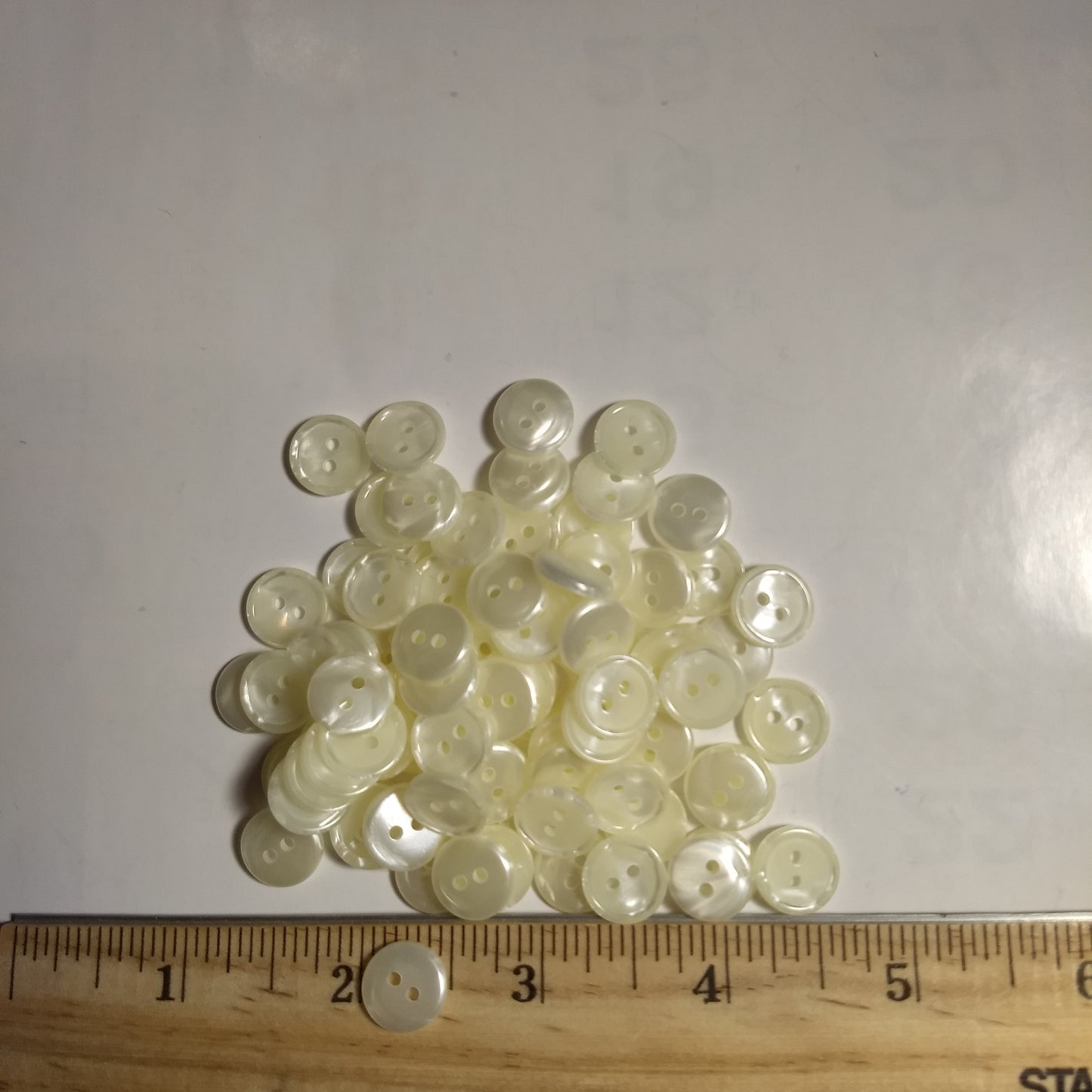 Button #Basic #25000 #2 Hole #Pearl #Rim #Polyester #10pc