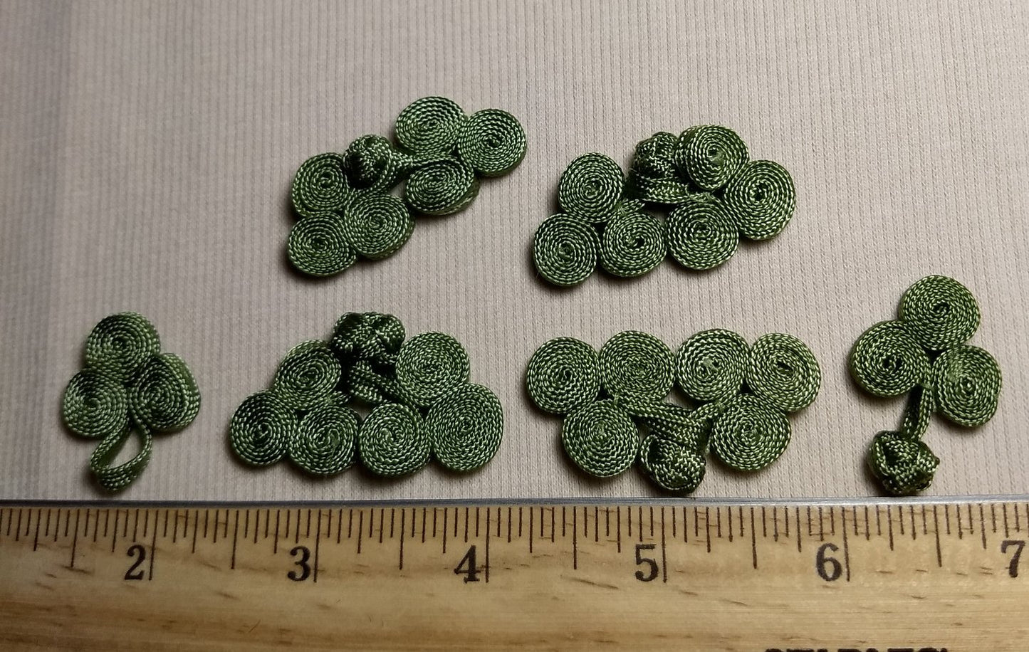 Button #002 #1 Hole #Green #Frog #Fastener #Fabric #Nylon #10pc