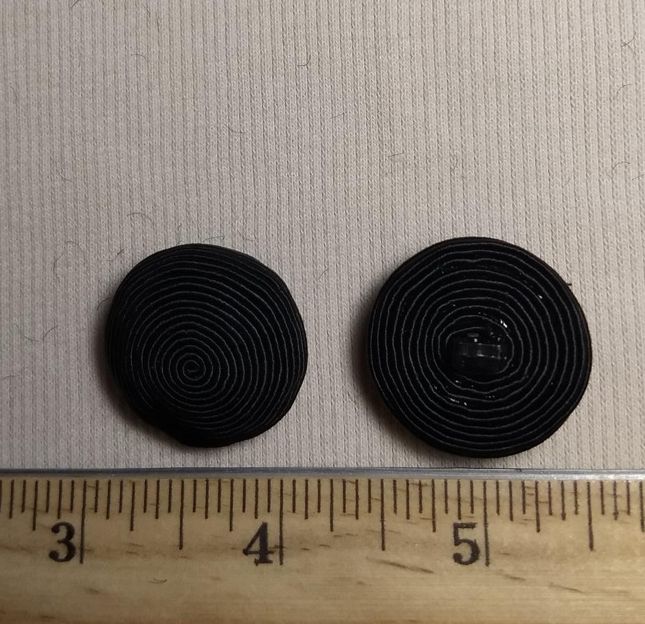 Button #Braided #Shank #Black #Handmade #10pc