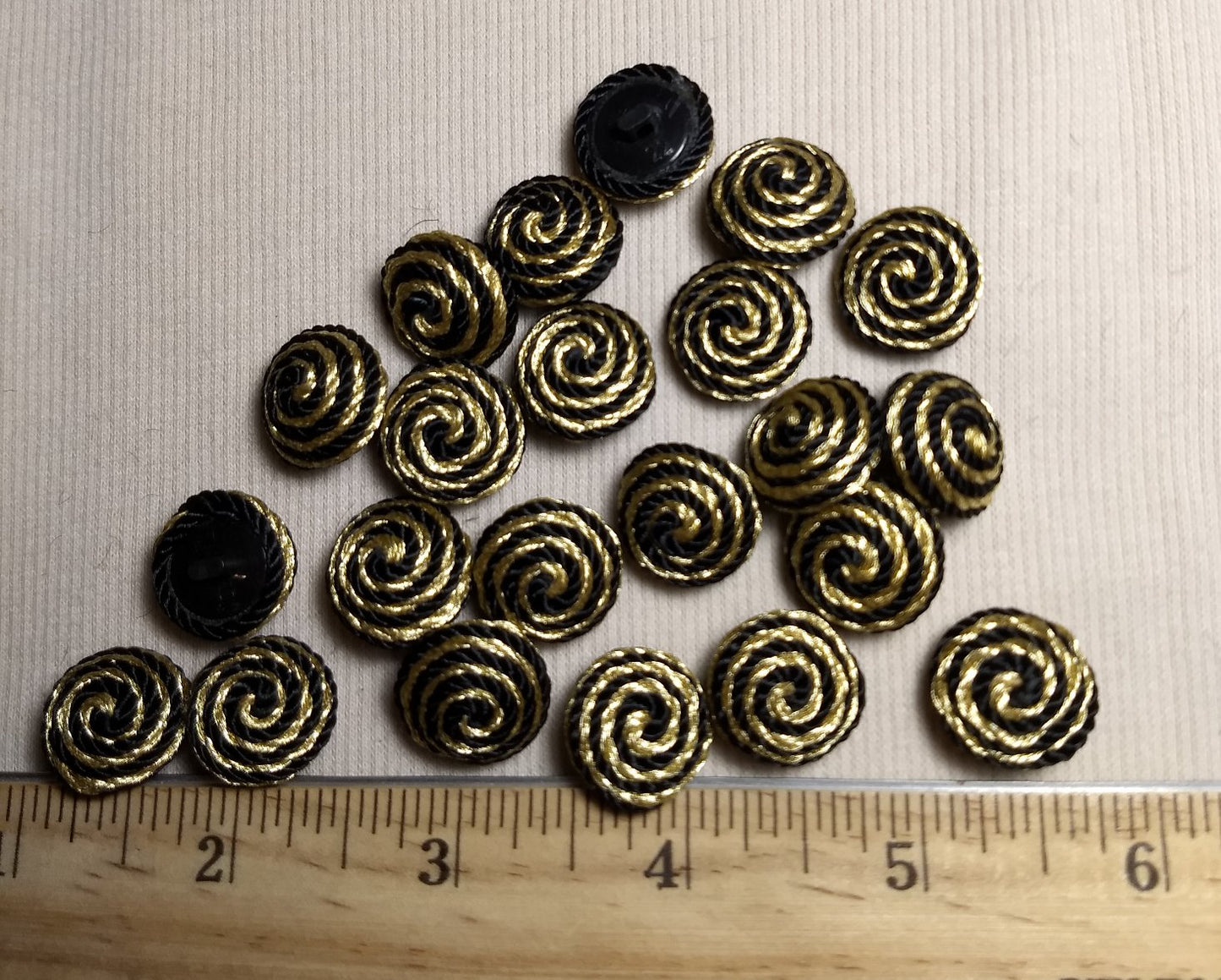 Button #Handmade #Shank #Gold #Braided #Nylon #10pc
