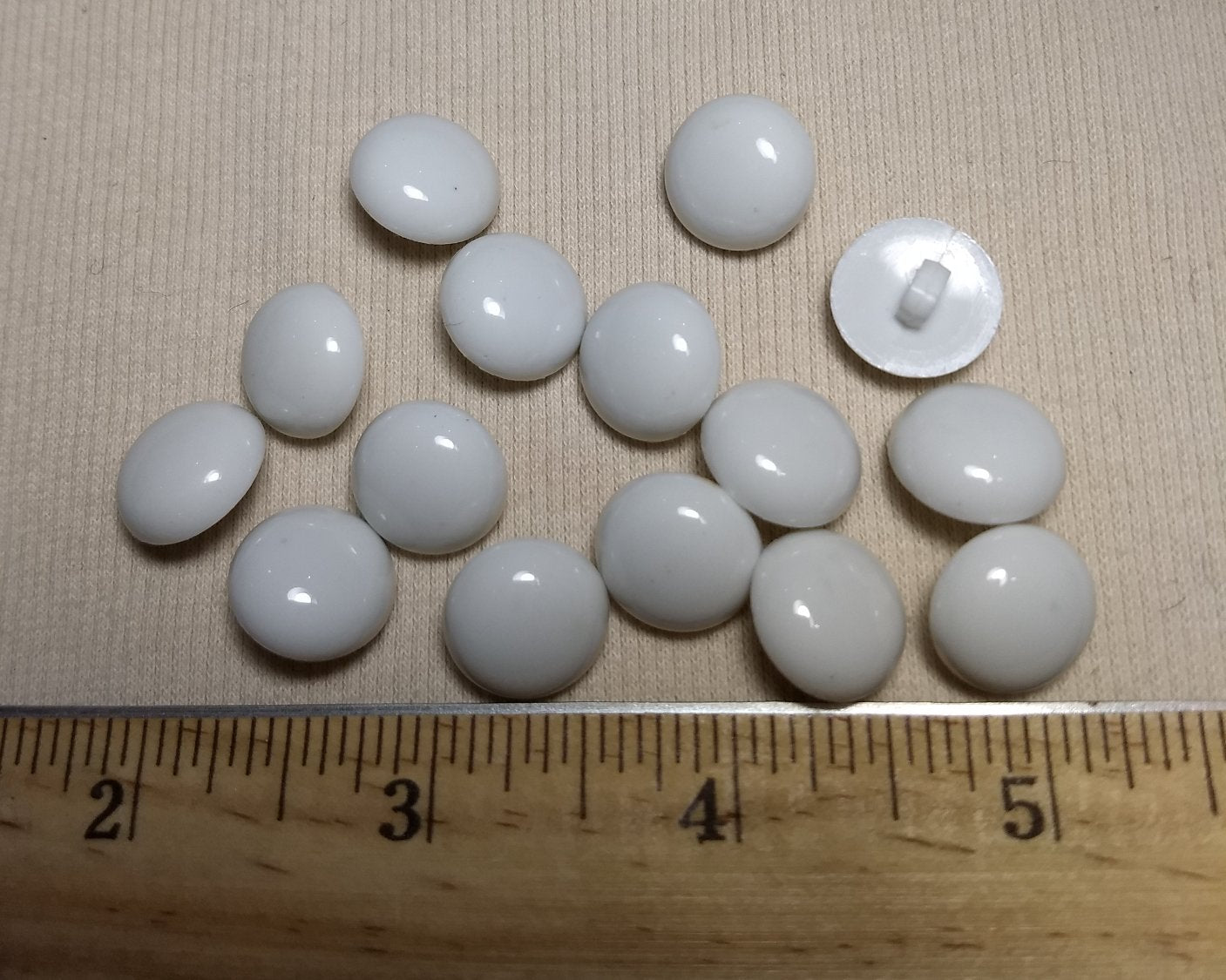 Button #MK7590 #Shank #White #Halfball #Nylon #10pc