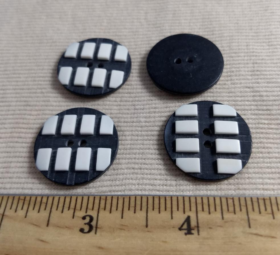 Button #P9002 #2 Hole #White #Polyester #10pc