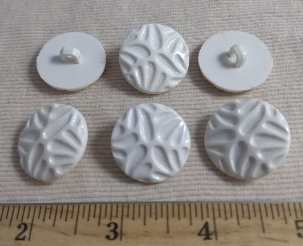 Button #70131 #Shank #White #Nylon #10pc