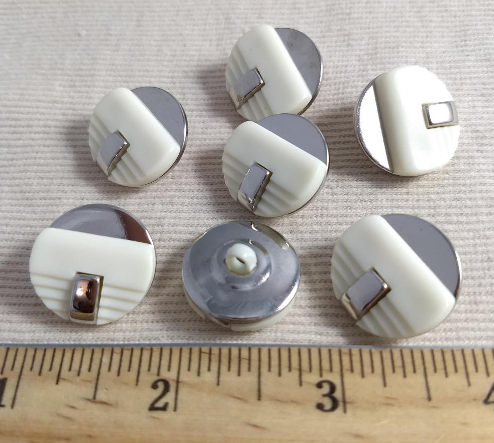 Button #GCPG094 #Shank #White #Abs #10pc