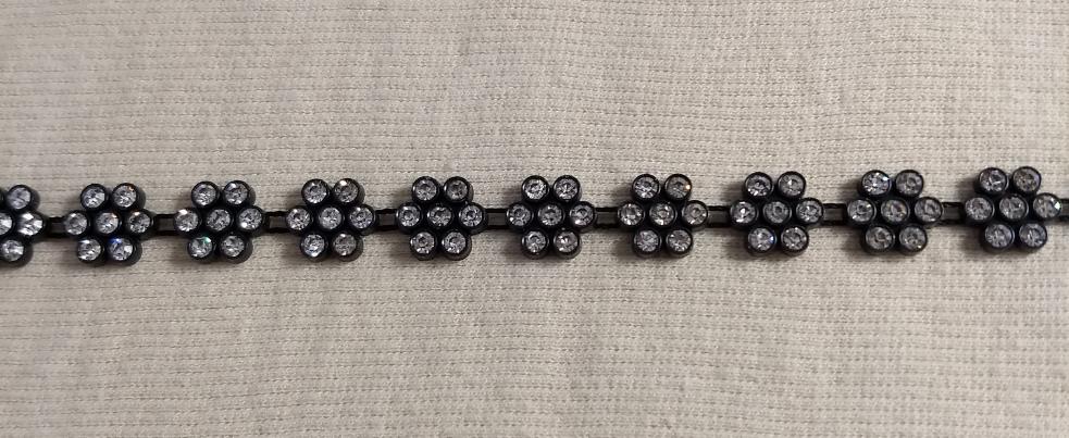 Trimming #5099A #Black #Flower #1yd