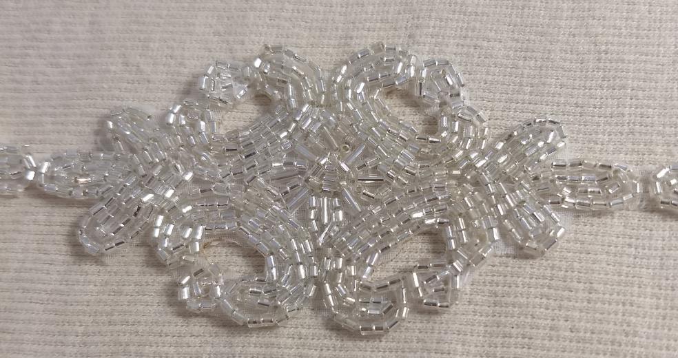 Trimming #50010 #Clear #1.75" #Wedding #Bead #1yd