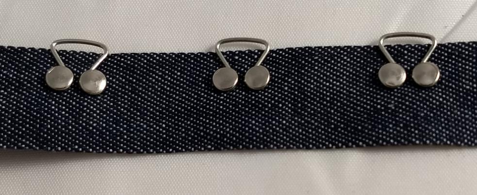 Runner #7873 #Blue #Denim #Eyelet #Width by the yard