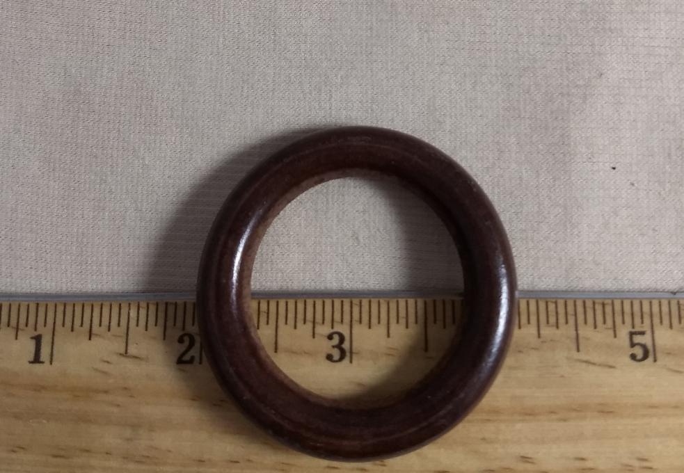 Ring #Wood #Brown #Natural #Slider #Buckle #10pc