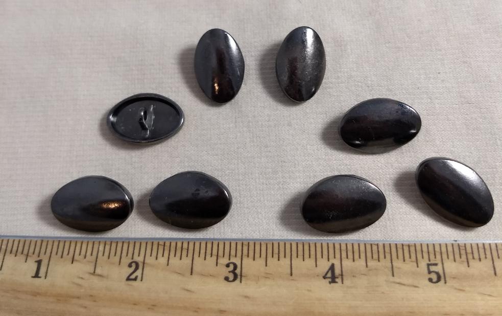 Button #AL6742 #Shank #Antique-Silver #Metal #10PC