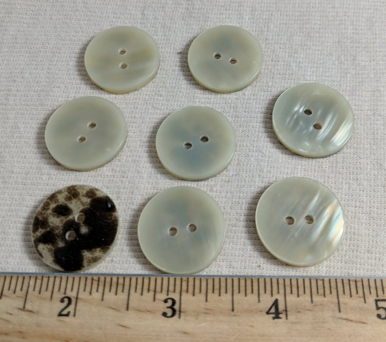 Button #Akoya #2 Hole #Pearl #Polyester #10pc