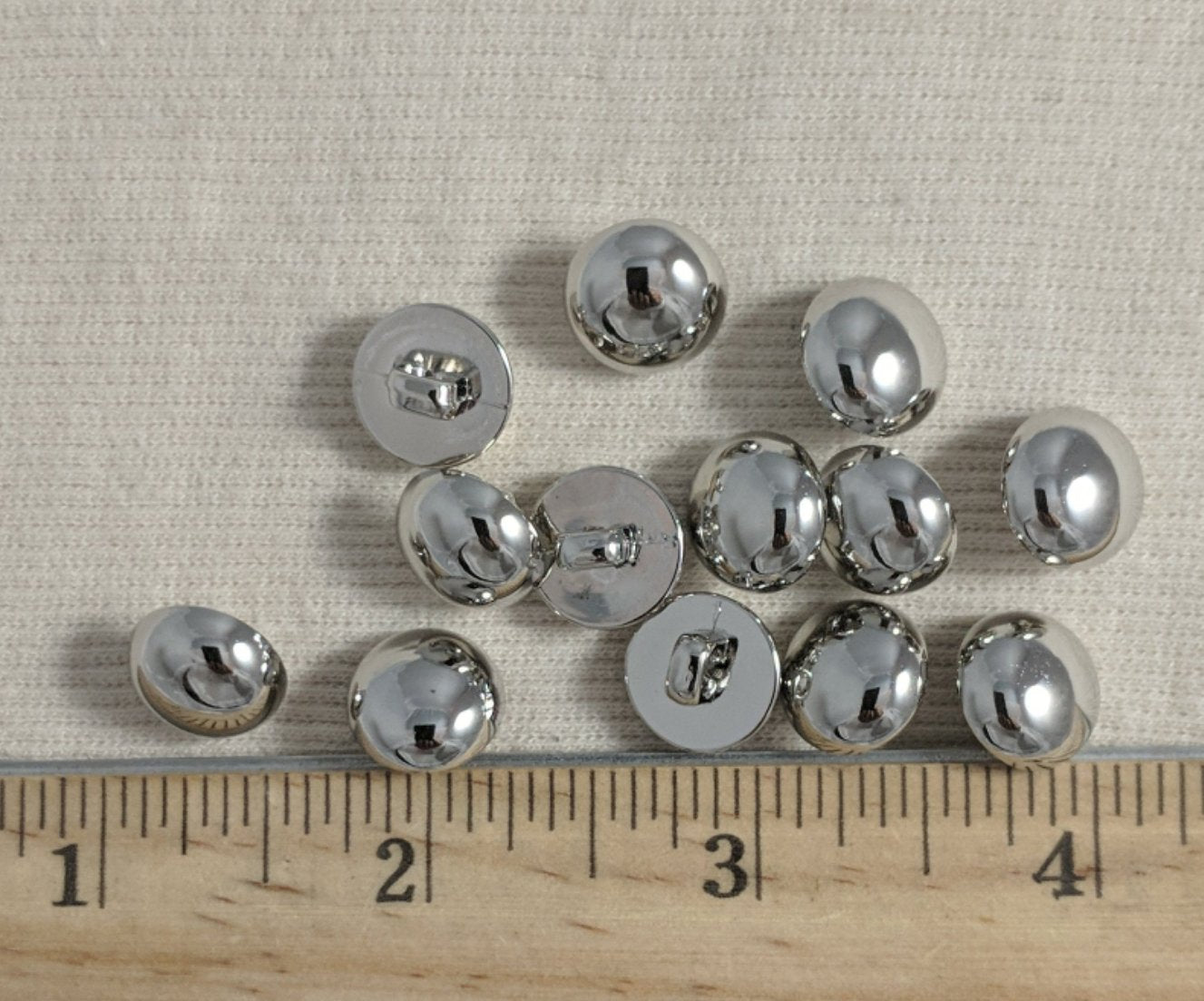 Button #EP1011 #Shank #Silver #Halfball #ABS #10pc