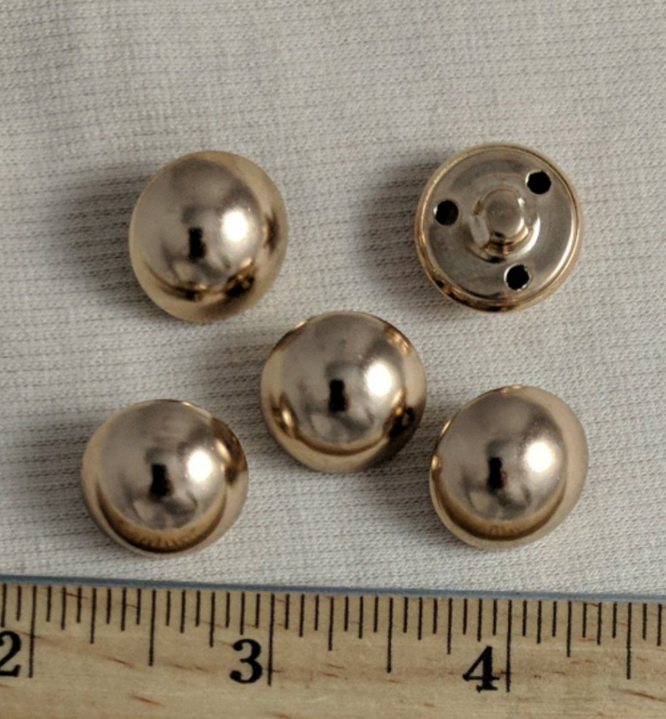 Button #CLN767 #Shank #Gold #Metal #10pc