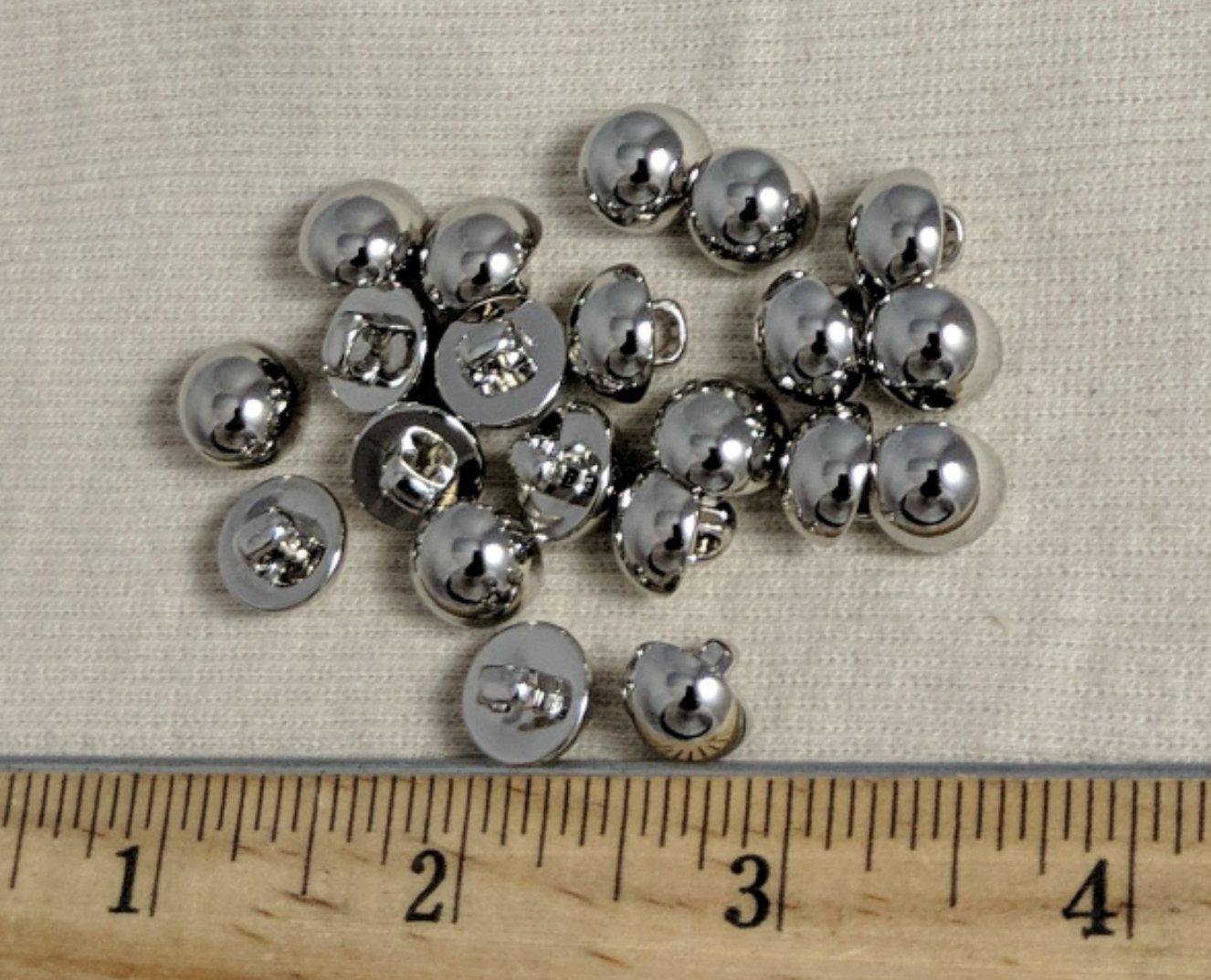 Button #EP1011 #Shank #Silver #Halfball #ABS #10pc