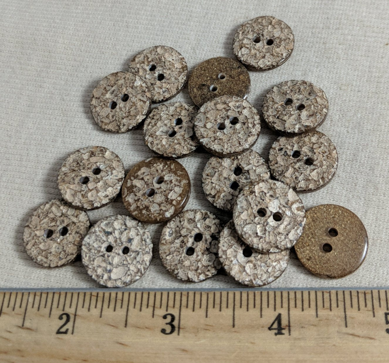 Button #C3022 #2 Hole #Brown #Imitation #Coconut #Wood #10pc