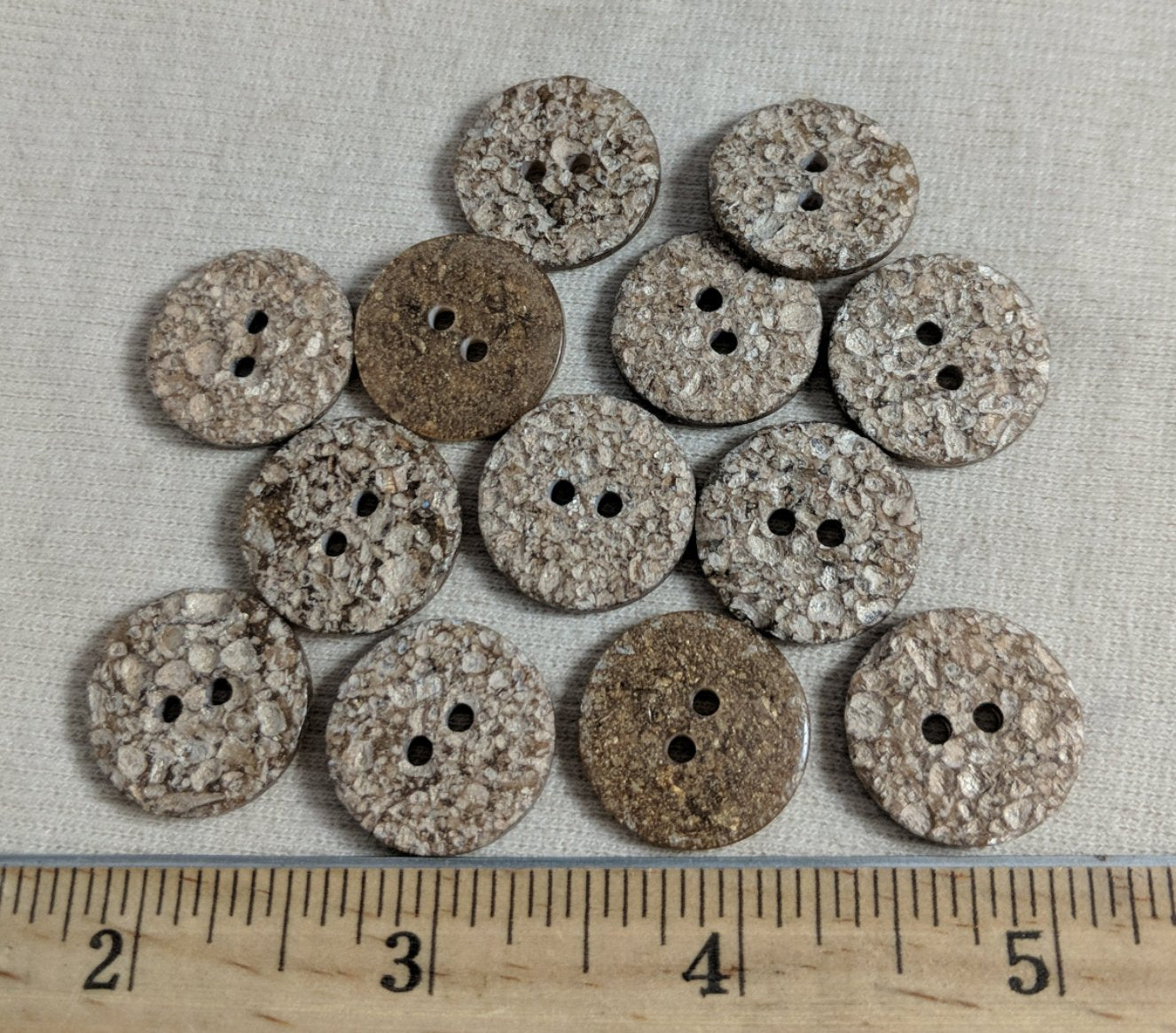 Button #C3022 #2 Hole #Brown #Imitation #Coconut #Wood #10pc