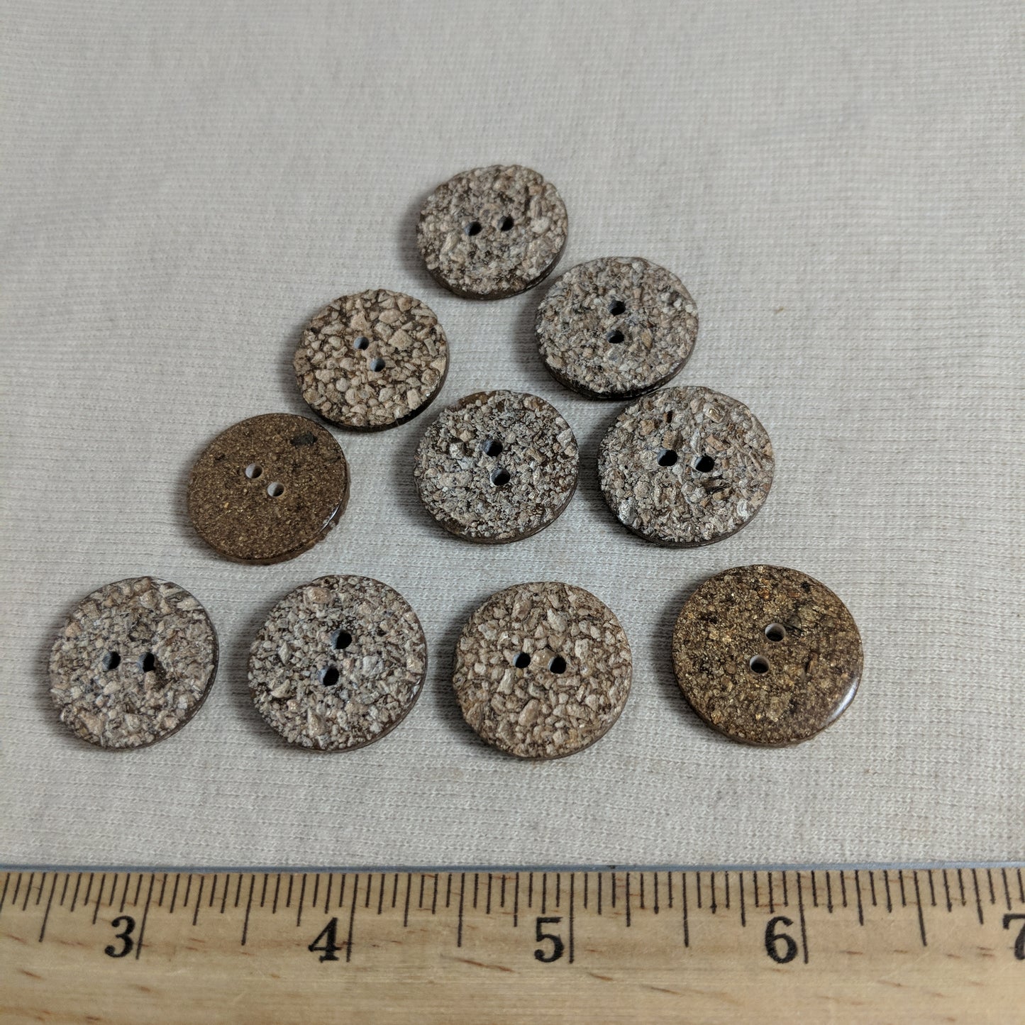 Button #C3022 #2 Hole #Brown #Imitation #Coconut #Wood #10pc