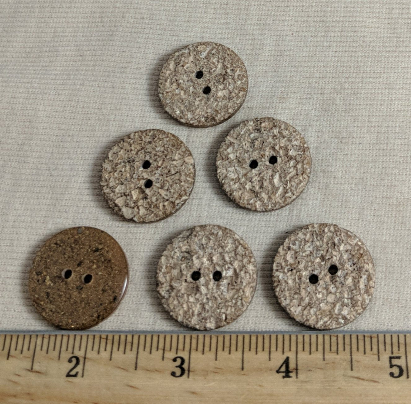 Button #C3022 #2 Hole #Brown #Imitation #Coconut #Wood #10pc