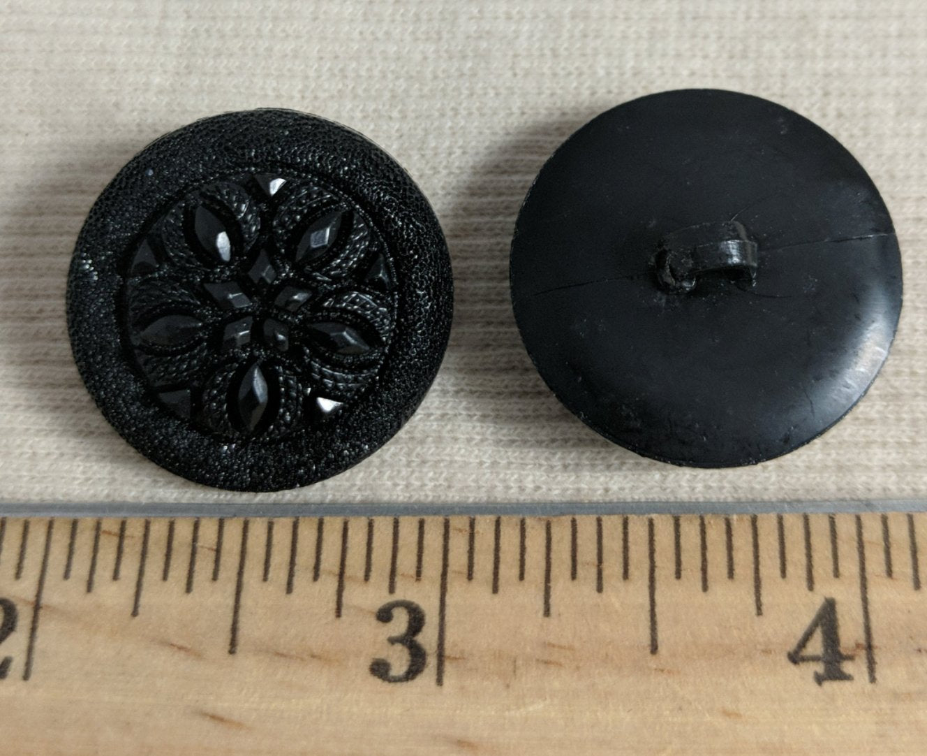 Button #K9025 #Shank #Black #Rim #Nylon #10pc