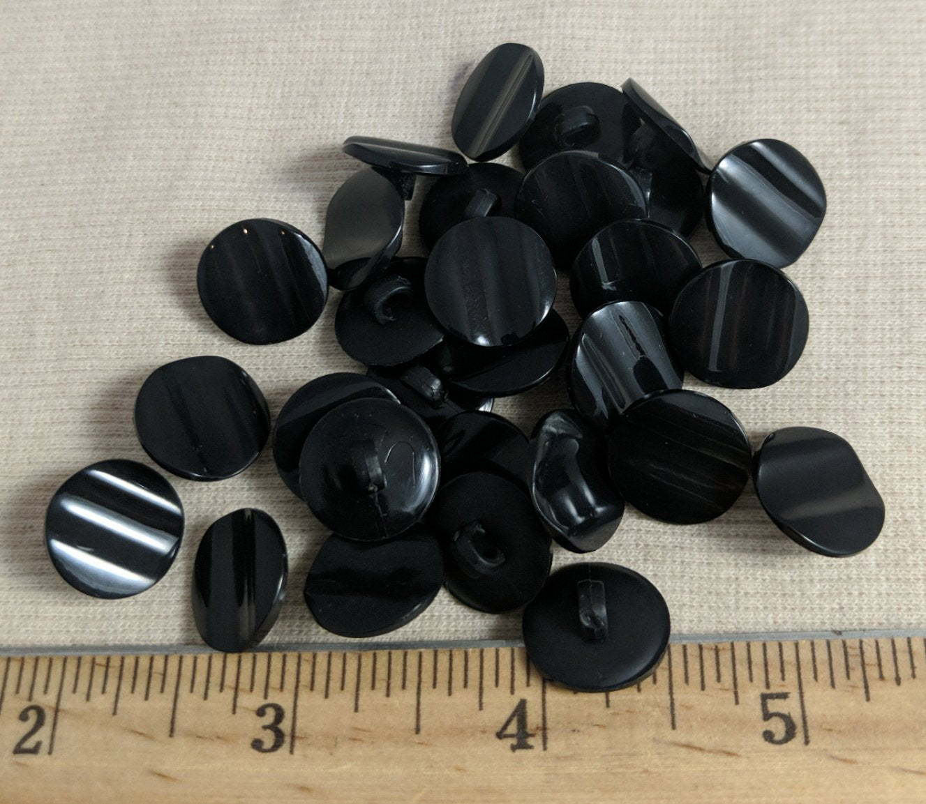 Button #80807 #Shank #Black #Nylon #10pc