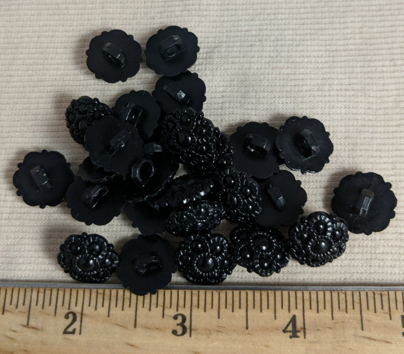 Button #70051 #Shank #Black #Nylon #10pc
