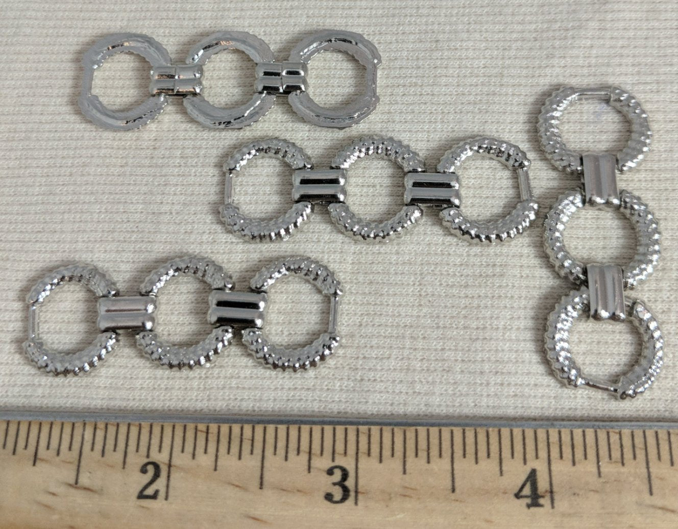 Buckle #1455 #Silver #Connector #Abs #10pc