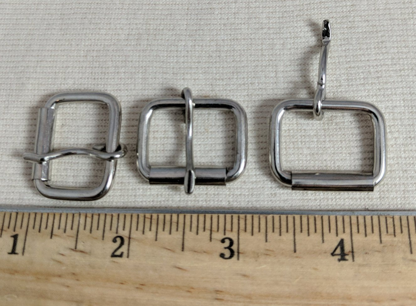 Buckle #1387 #Silver #Prong #Roller #Metal #2pc