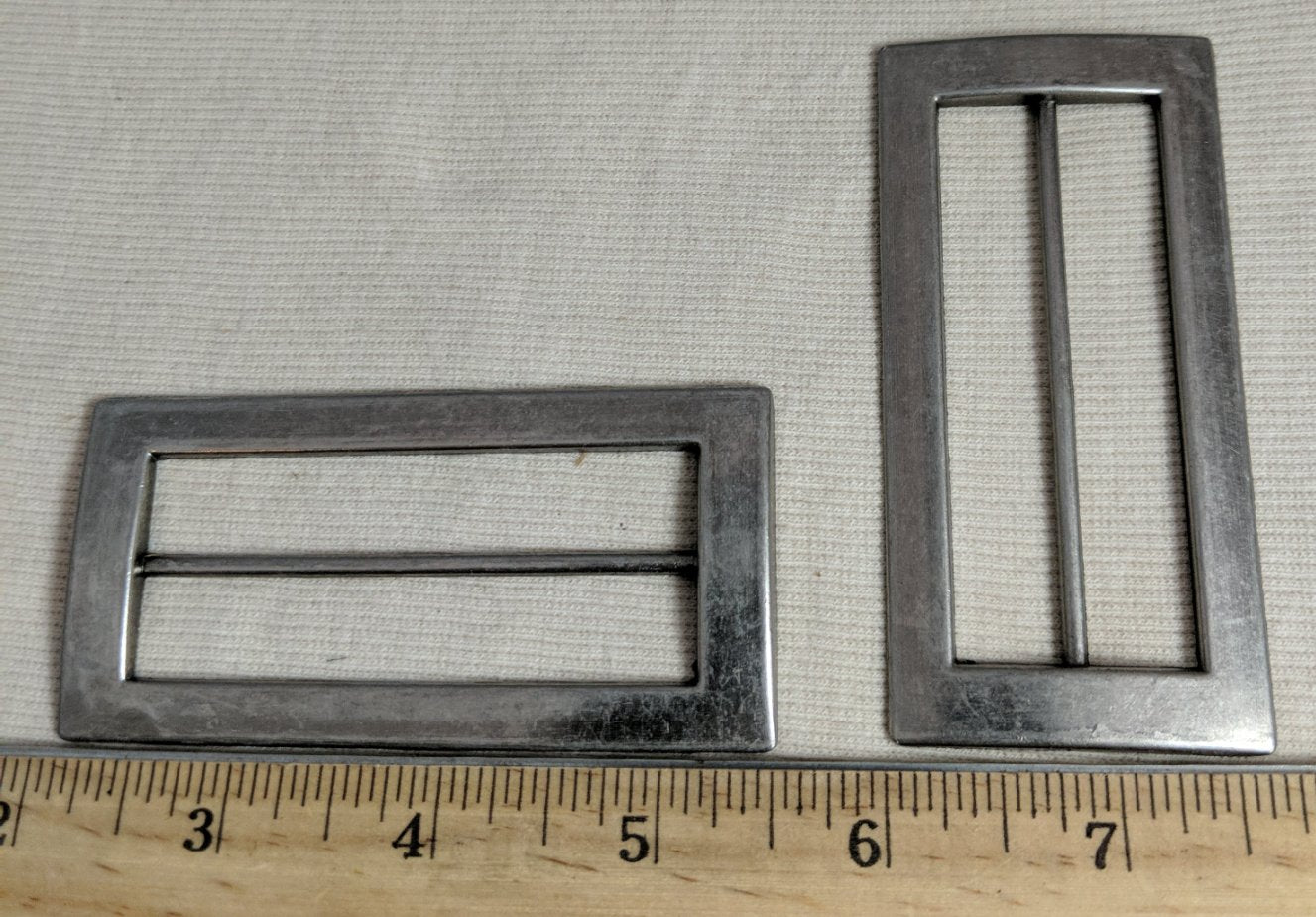 Buckle #1023C #Antique-Silver #Center-Bar #Metal #1PC
