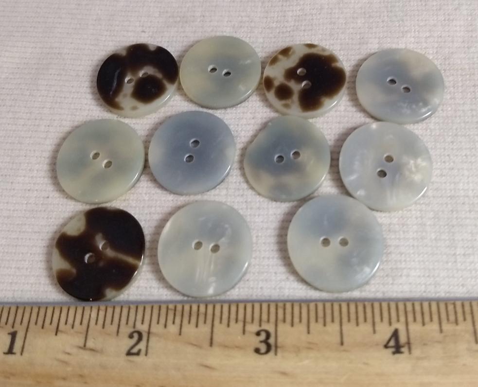 Button #Akoya #2 Hole #Pearl #Polyester #10pc