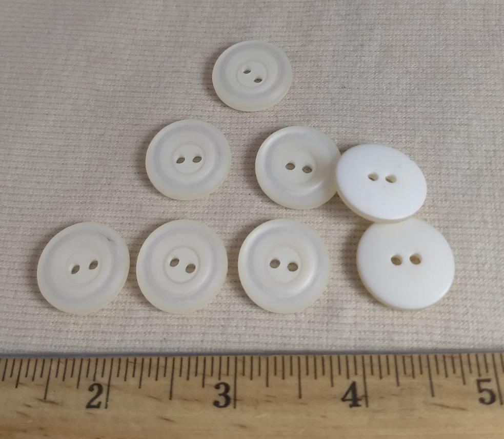 Button #4043 #2 Hole #Pearl #Rim #Polyester #10pc