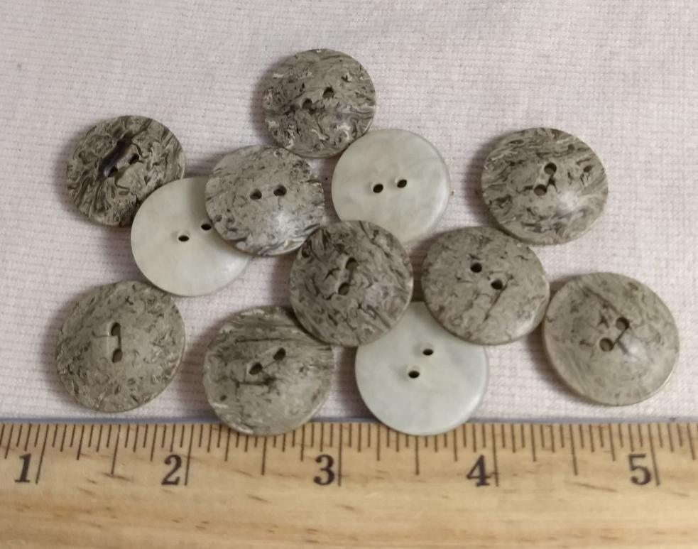 Button #C3007 #2 Hole #Brown #Polyester #10pc
