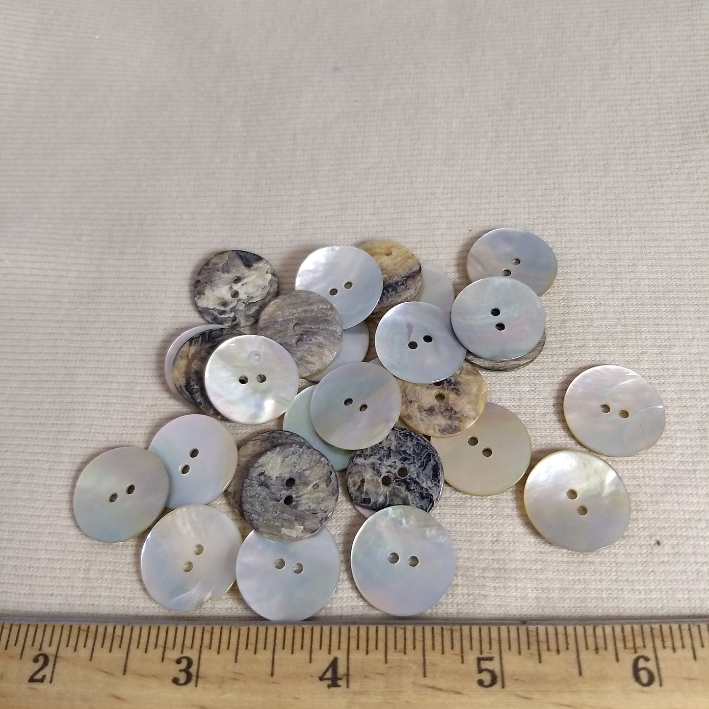 Button #Akoya #2 Hole #Shell #10pc