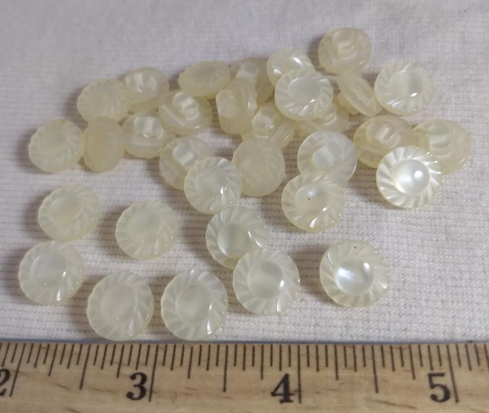 Button #1446 #Shank #Pearl #Nylon #10pc