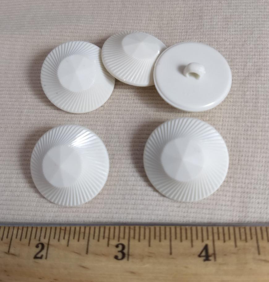 Button #1797 #Shank #White #Rim #Nylon #10Pc