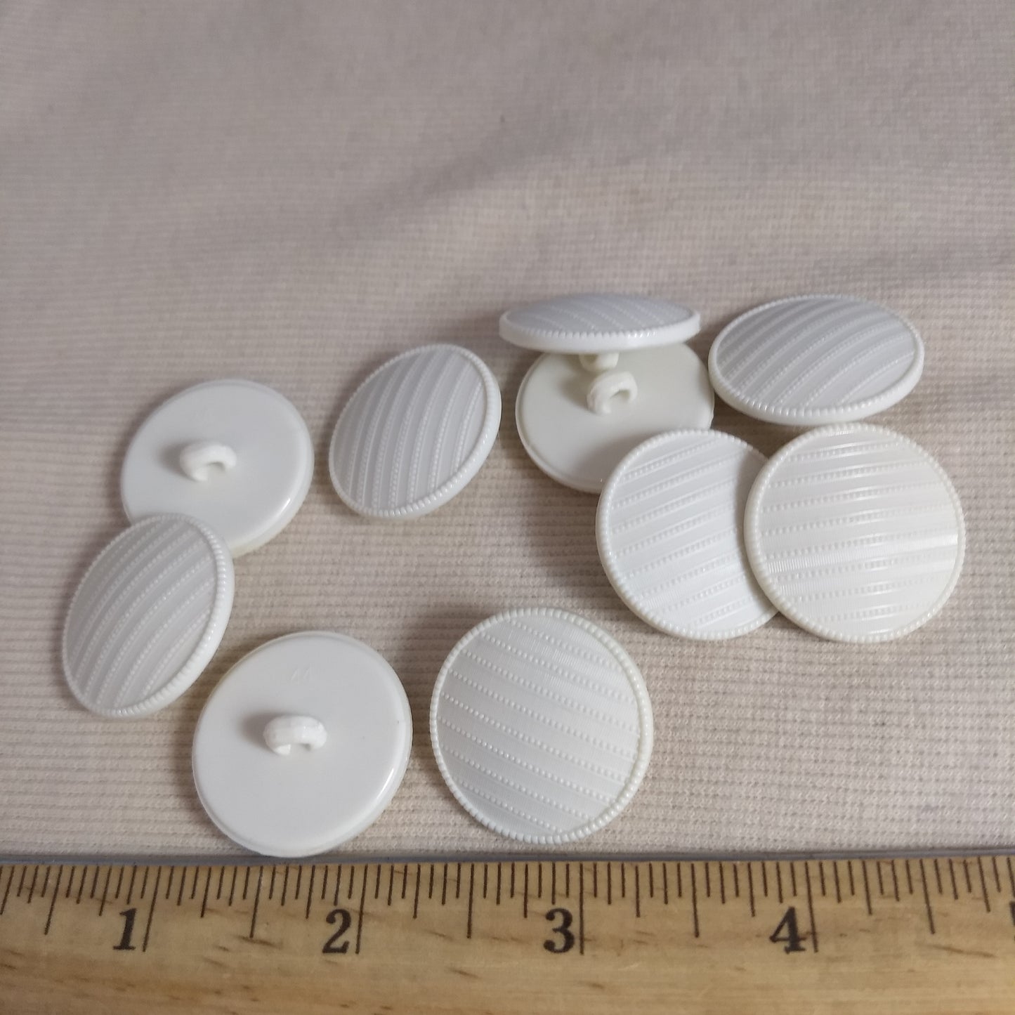 Button #1791 #Shank #White #Nylon #10Pc