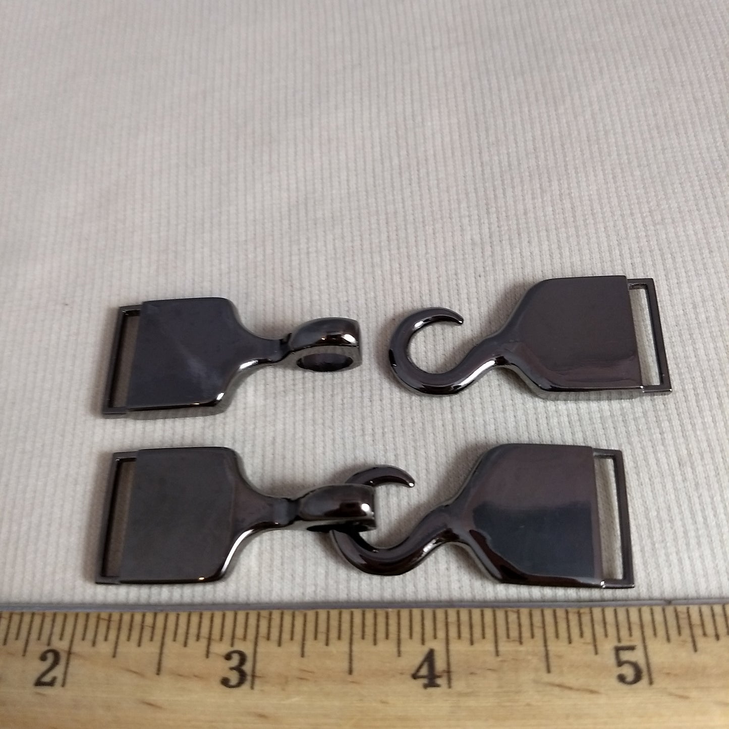 Buckle #2928 #Gunmetal #Metal #Functional #Hook #Eye #1pr