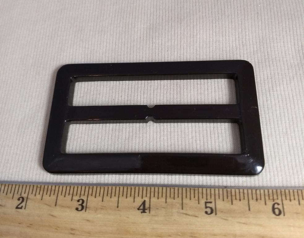 Buckle #1471 #Brown #Center-Bar #Plastic #1pc