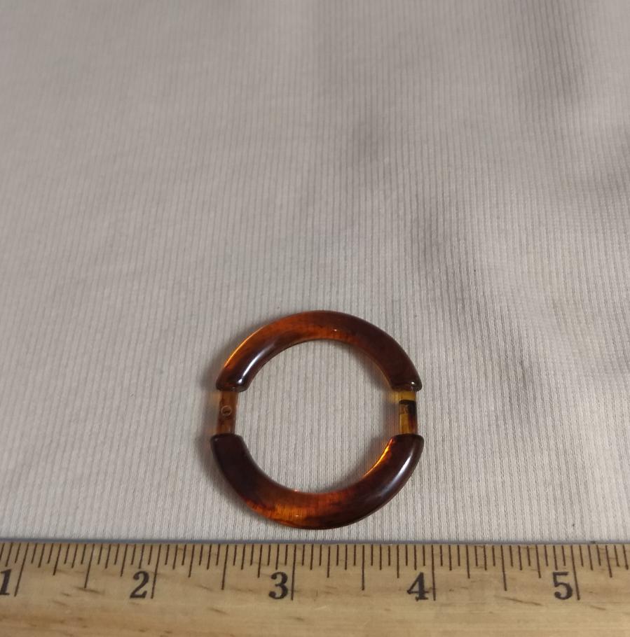 Ring #E016 #Brown #Connector #Buckle #10pc