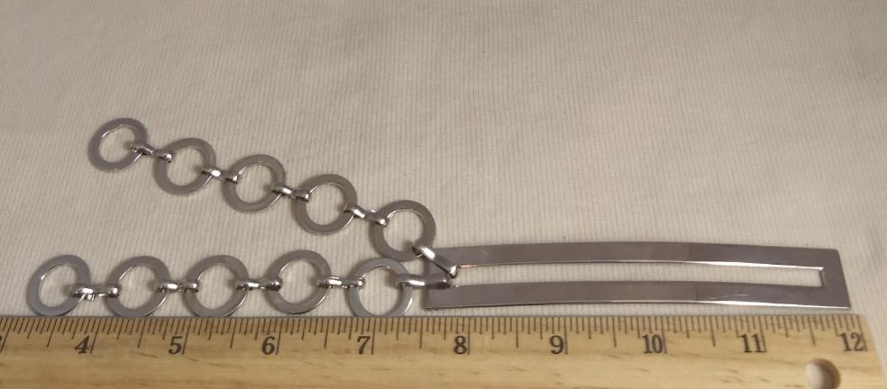 Belt #11503 #Silver #Metal #O-Rings #1pc