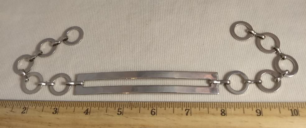 Belt #11503 #Silver #Metal #O-Rings #1pc