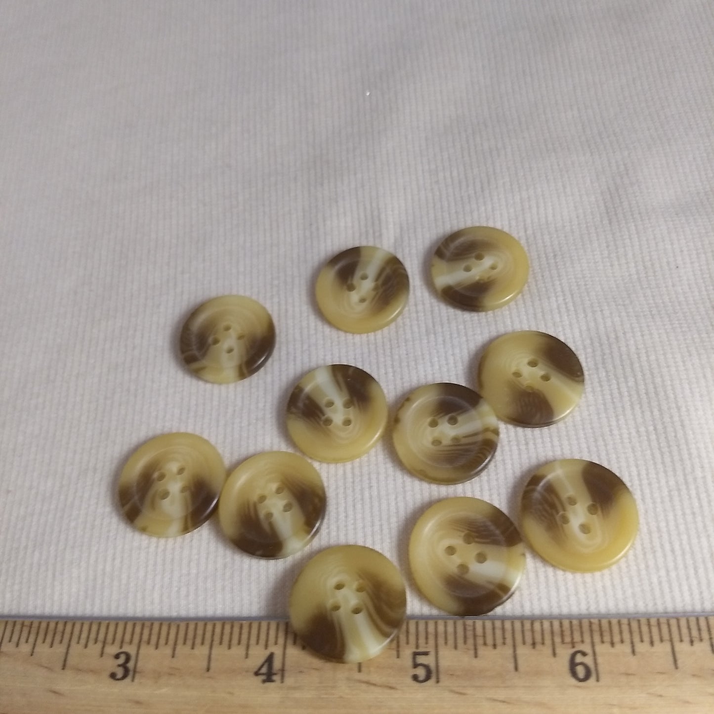 Button #HS9119 #4 Hole #Cream #Imitation #Horn #10pc