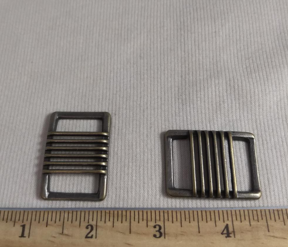 Buckle #CY2158 #Antique-Gold #Metal #Slider #2pc