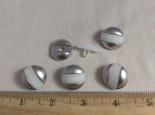 Button #1495 #Shank #Silver #Abs #10pc
