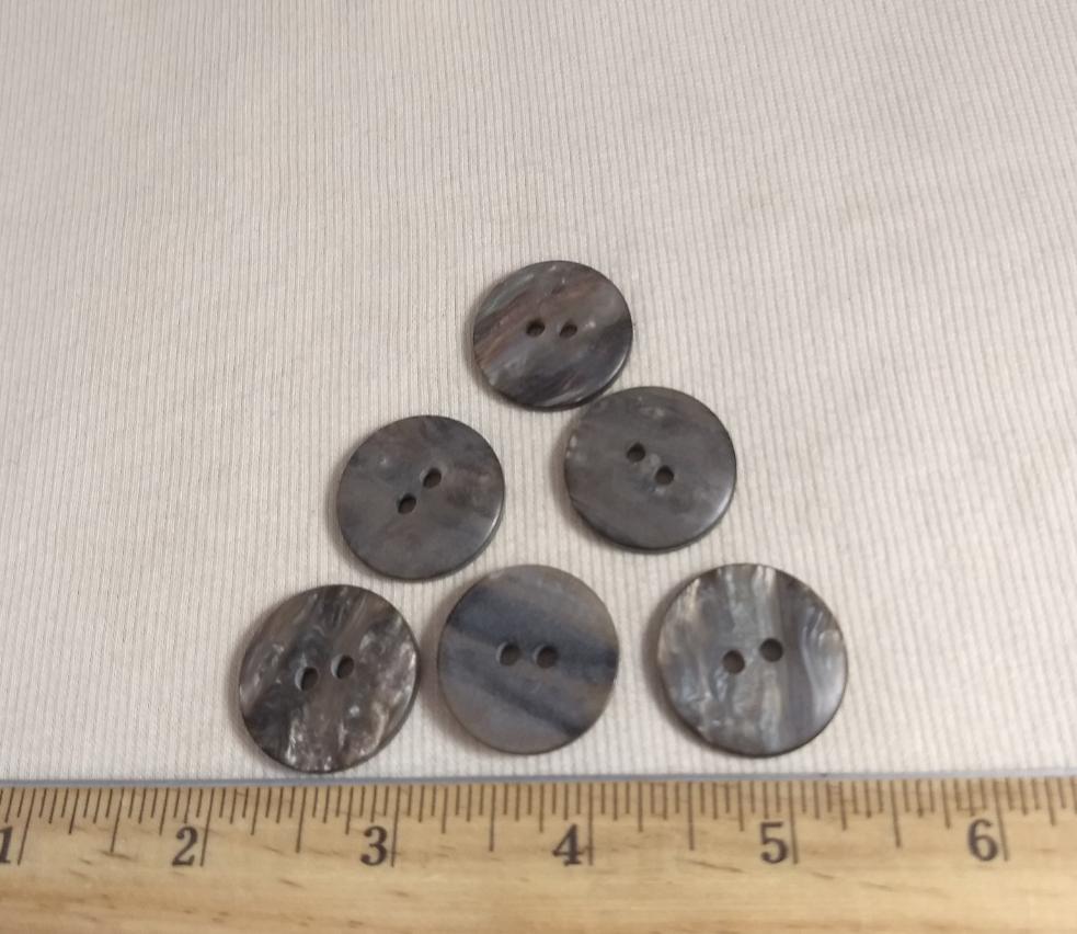 Button #132 #2 Hole #Brown #Polyester #10pc